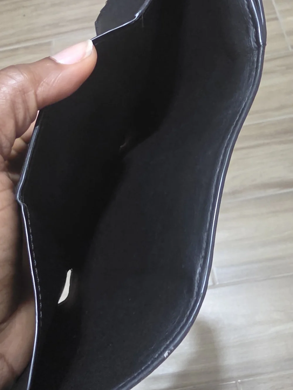 Louis Vuitton Black Monogram Cherry Wood Wallet
